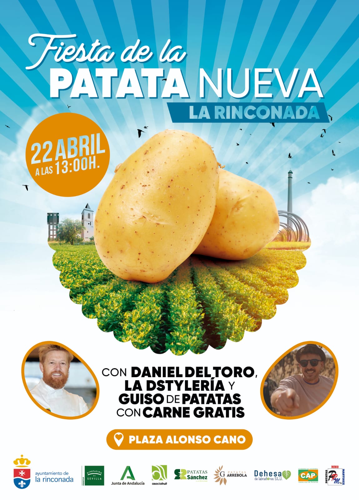 Asociafruit vuelve a colaborar en la organización de la Fiesta de la Patata Nueva de La Rinconada